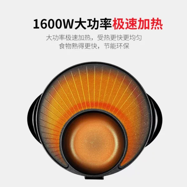 Electric grill for home use, hot pot - Image 3
