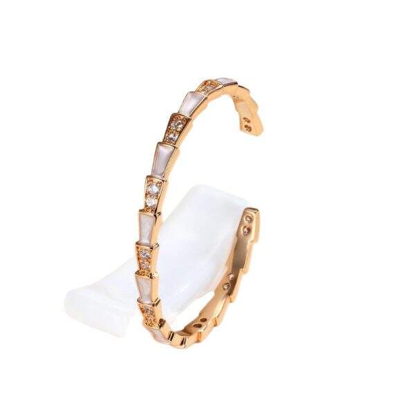 Cross border precision white shell mother spirit snake bracelet for women - Image 5
