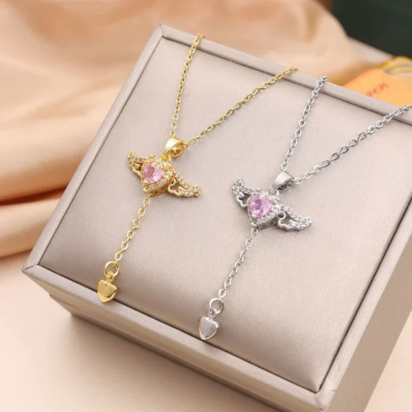 Angel's Wings tassel necklace - Image 1