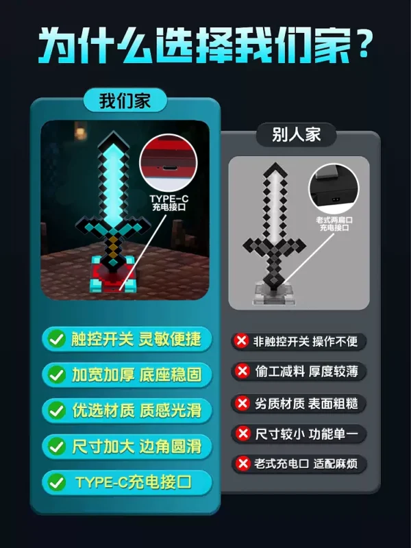Seven Color Diamond Sword Male and Female - Image 3