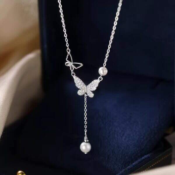 Butterfly necklace for women - Image 2