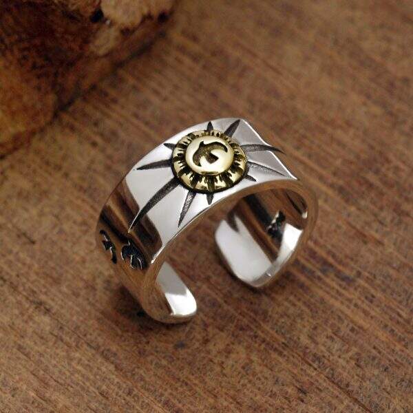 Thai Silver Fashion Men's Ring - Image 1