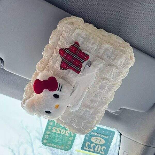 Hello Kitty cartoon car tissue box - Image 4