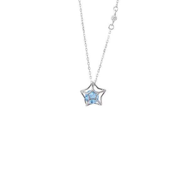 Minimally designed blue star necklace - Image 5
