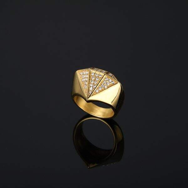 HIP HOP Street Trendy Men's Diamond Ring - Image 4