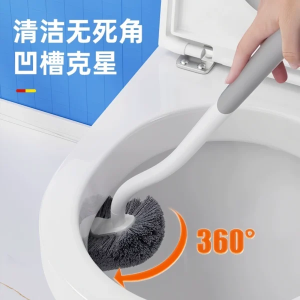 Toilet brush household long handle without dead - Image 3
