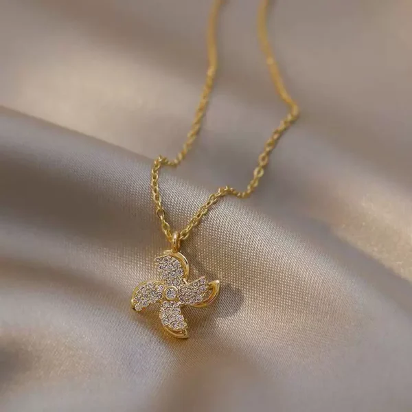 Rotating Windmill Necklace - Image 2