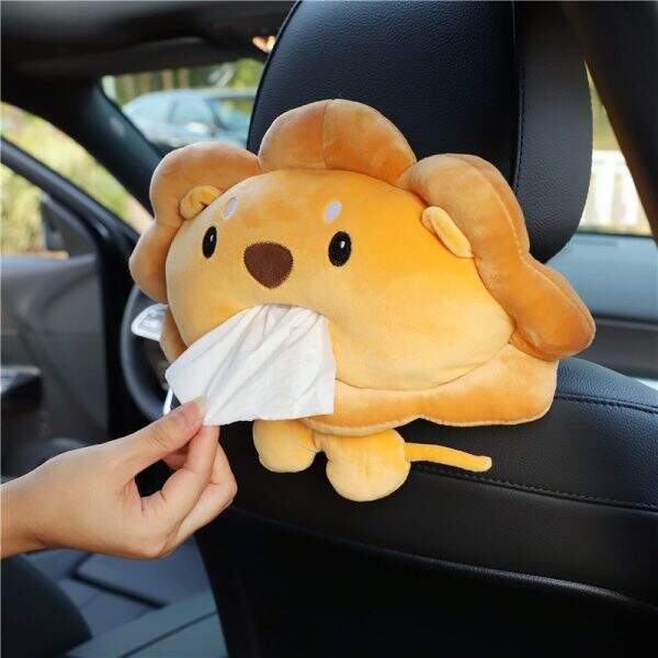 Cartoon pattern car tissue box and car seat figurine - Image 2