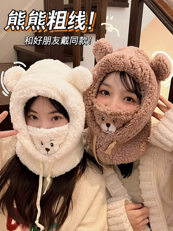 Little Bear Hat, Cute Winter Scarf - Image 1