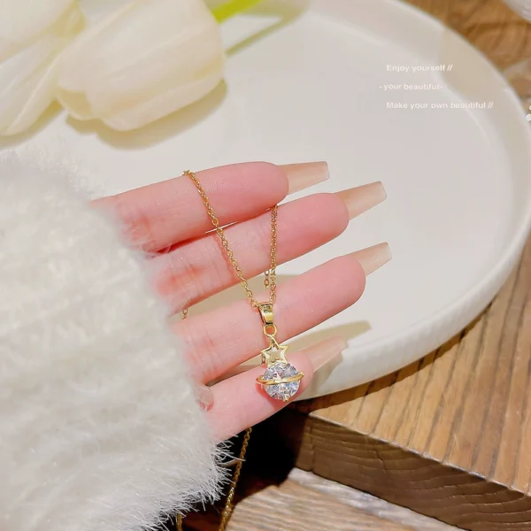 Warehouse high-end five pointed star necklace - Image 2