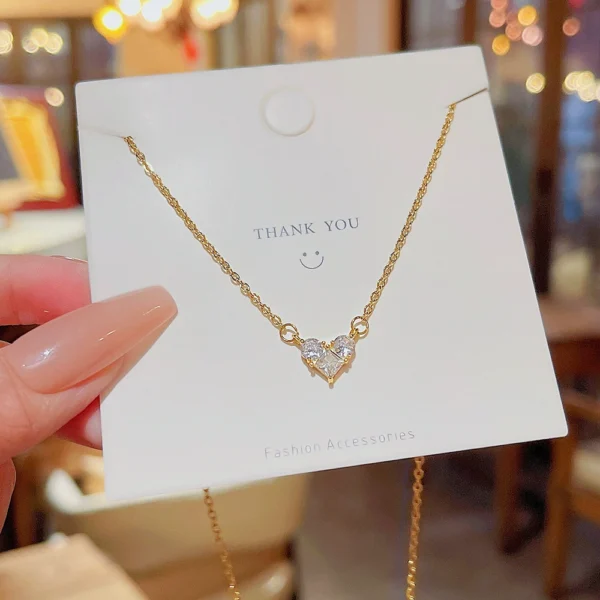 Love collarbone chain outlets for women - Image 1