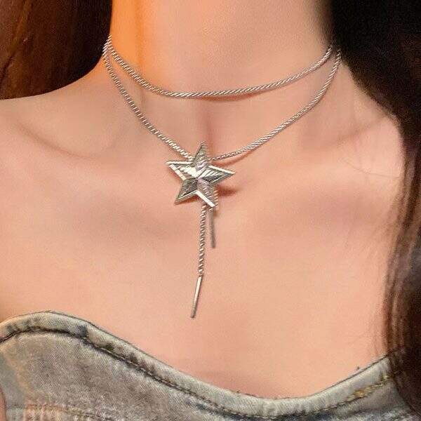 Star Stainless Steel Necklace - Image 1