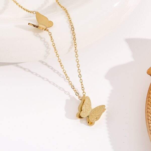 Butterfly necklace for women - Image 3