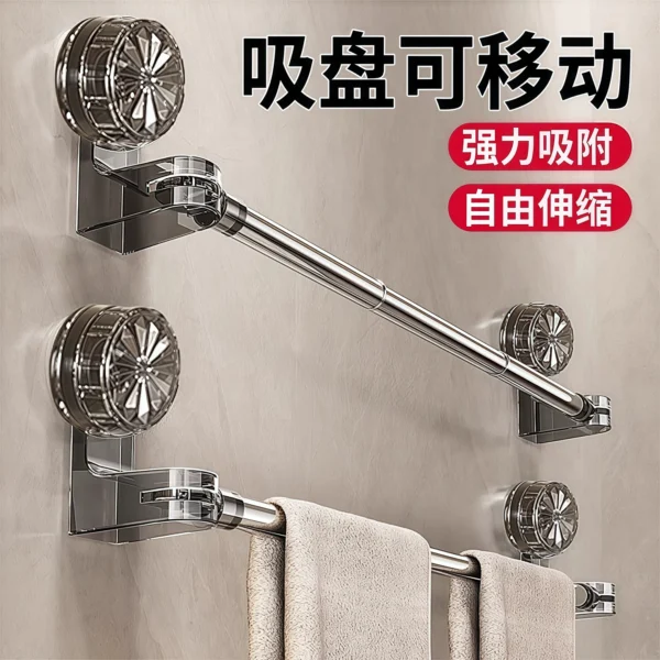 Bathroom non perforated towel rack - Image 1