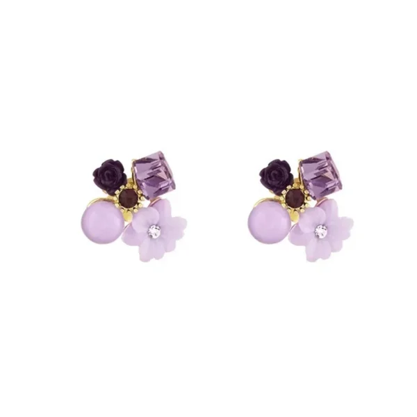 Amethyst Petal Earrings Outlets Women's Accessories - Image 5