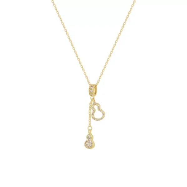 Outlet clearance luxury gourd pendant necklace for women| - Image 5