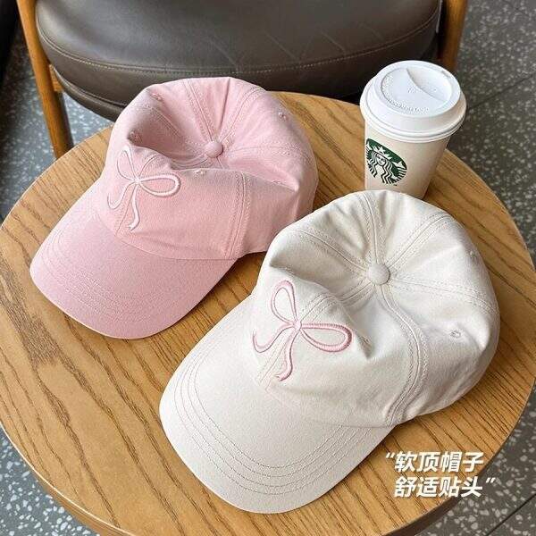 Pink hat versatile soft top duckbill cap - Image 2