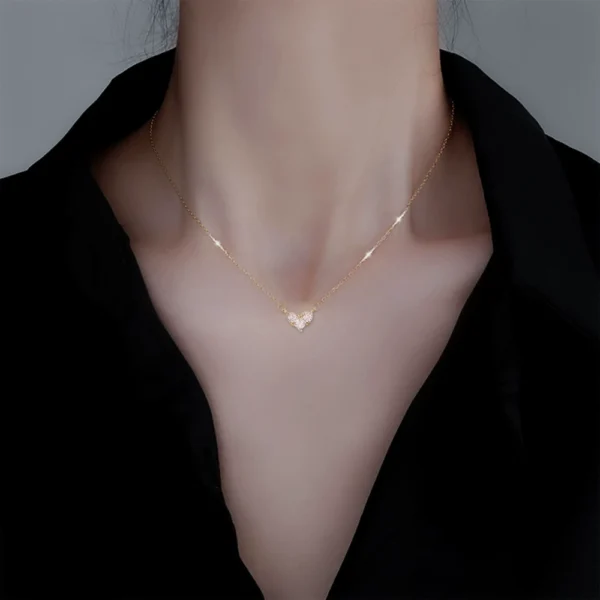 Love collarbone chain outlets for women - Image 4