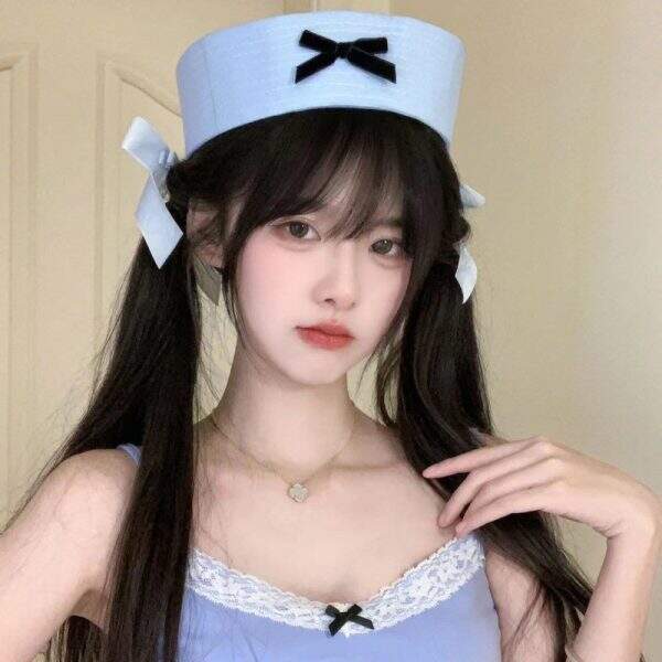 Korean style fitted folding brimmed hat - Image 4
