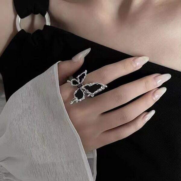 Black Butterfly Ring Female - Image 2