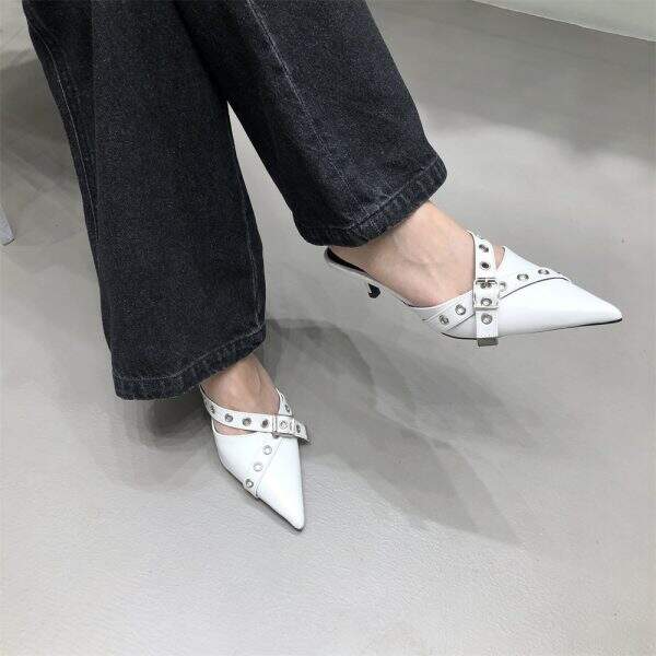 pointed half slippers - Image 2