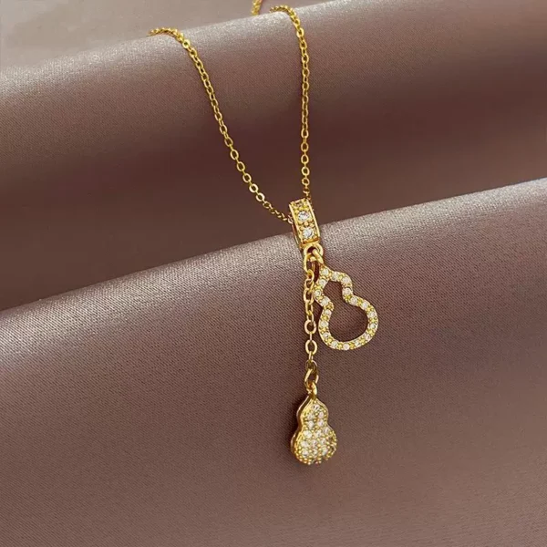Outlet clearance luxury gourd pendant necklace for women| - Image 1