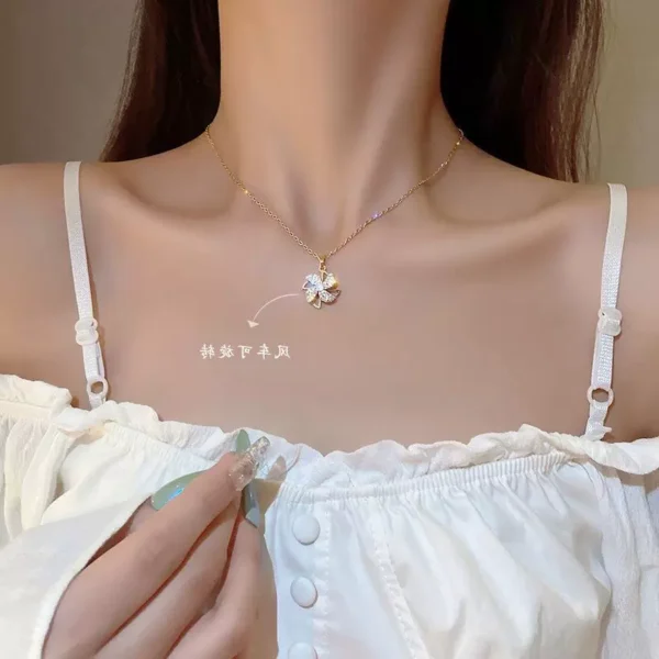 Rotating Windmill Necklace - Image 3