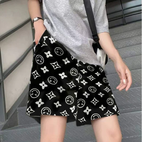 New printed five quarter sports shorts - Image 1