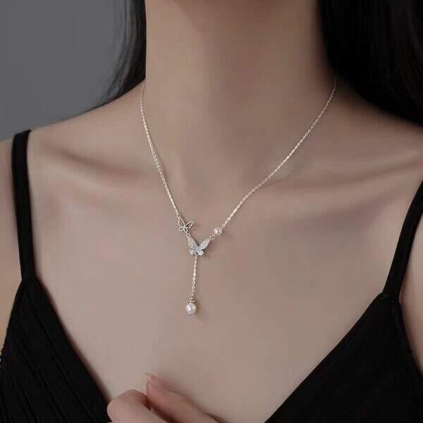 Butterfly necklace for women - Image 3