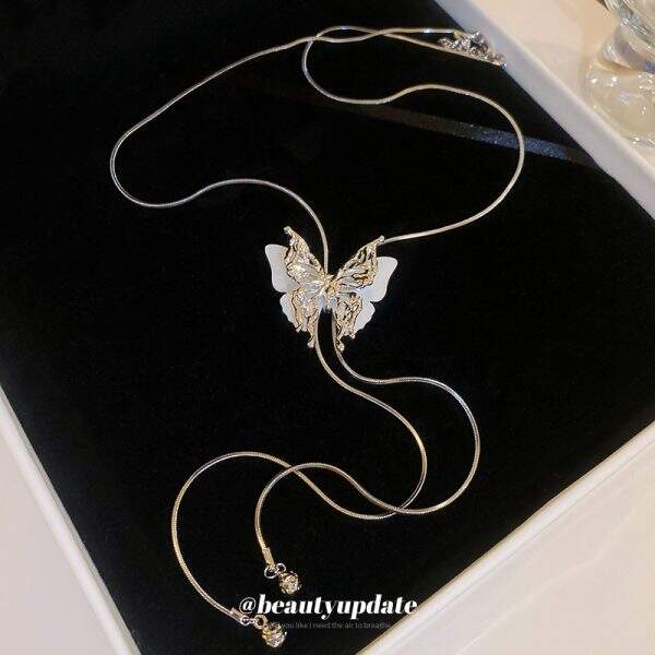 Butterfly tassel necklace - Image 4