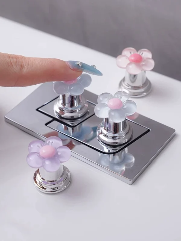 Cute flower toilet button beautiful - Image 5