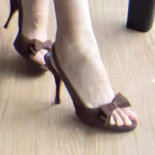 New black bow high-heeled shoes - Image 2