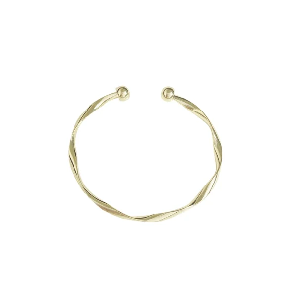 Plain ring open wristband bracelet - Image 5