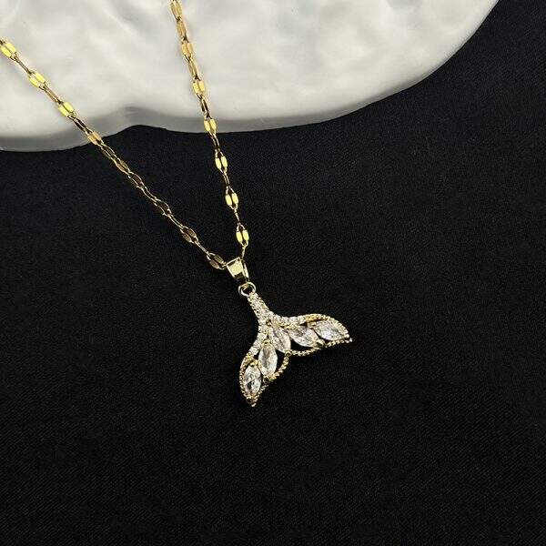 Full diamond necklace with fishtail lights - Image 3