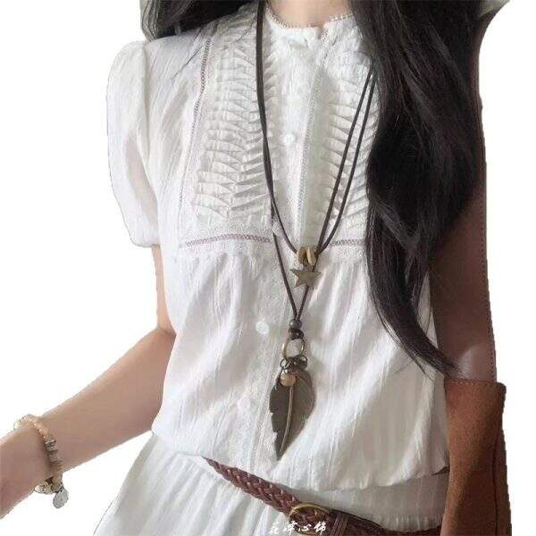 Vintage vintage bow metal necklace - Image 5