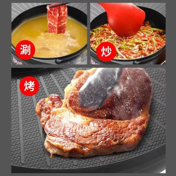 Electric grill for home use, hot pot - Image 2