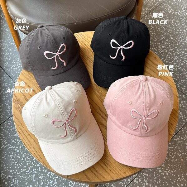 Pink hat versatile soft top duckbill cap - Image 1