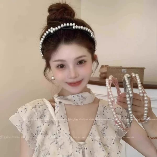 Bead folding headband for girls - Image 2