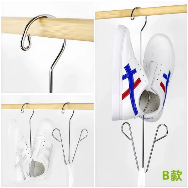 Stainless steel shoe rack dormitory balcony - Image 4