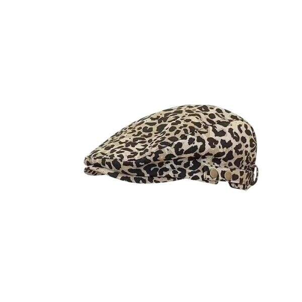American retro spicy leopard print forward hat - Image 5