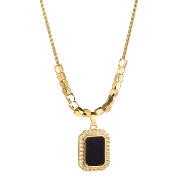 Black Label Square Necklace - Image 5
