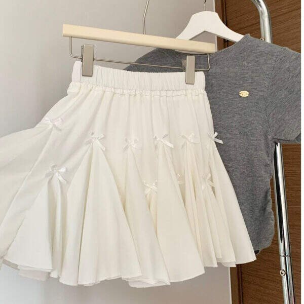 Ballet style girl's skirt new summer bow - Image 1