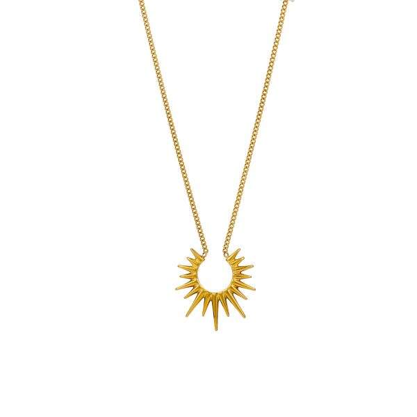 Cross border retro sunflower necklace - Image 5