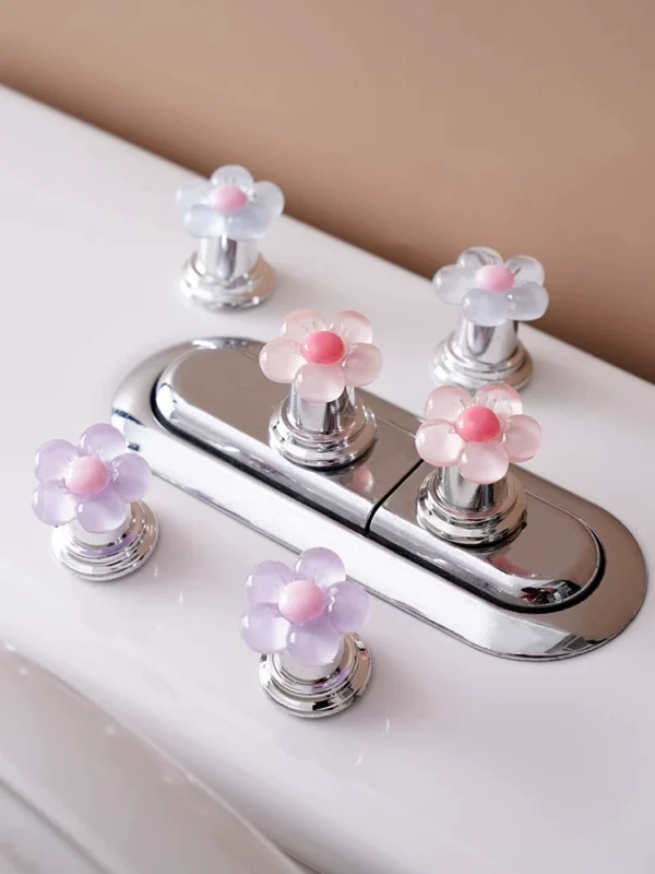 Cute flower toilet button beautiful - Image 4