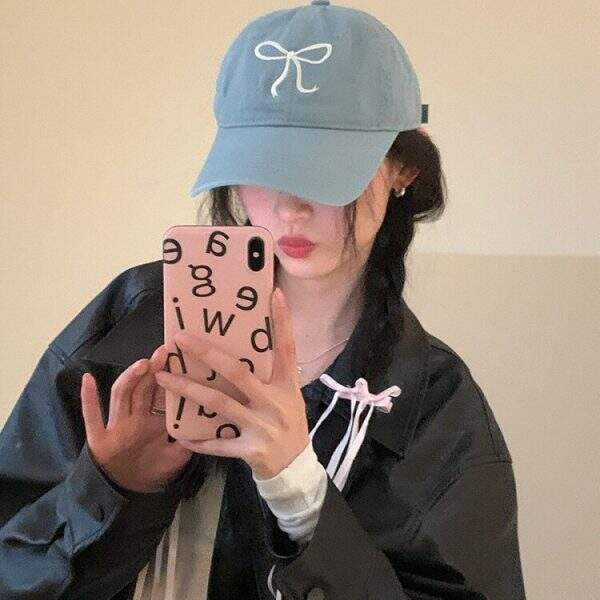 Pink hat versatile soft top duckbill cap - Image 3