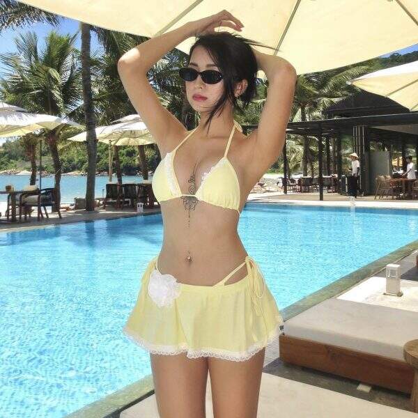 Three-piece skirt-style bikini - Image 4