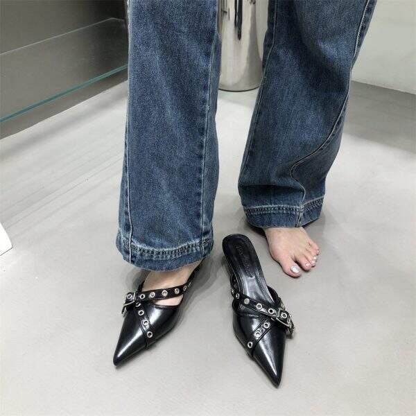 pointed half slippers - Image 3