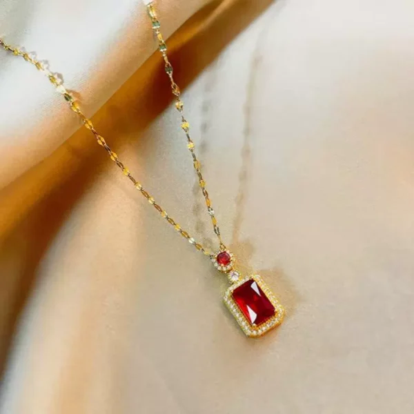 Crystal necklace outlets for women - Image 4