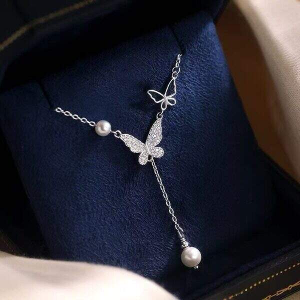 Butterfly necklace for women - Image 4