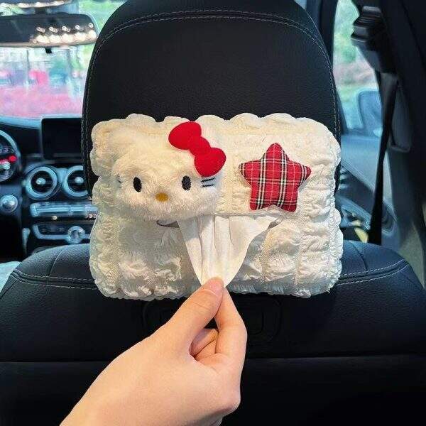 Hello Kitty cartoon car tissue box - Image 2